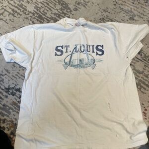 Sold!White St Louis Vintage T-shirt size XL